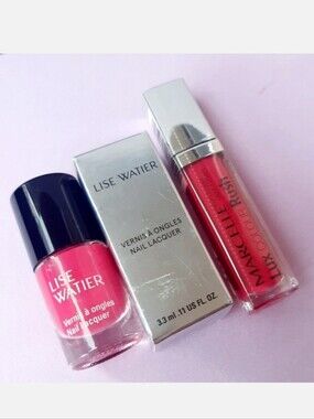 2pc Lise Watier Nail HOT PINK & Marcelle Gloss